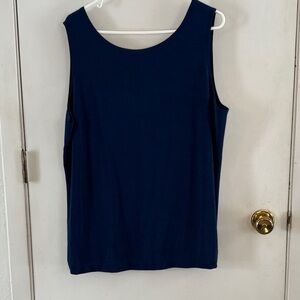 Chicos Travelers Essentials navy reversible tank Size XXL